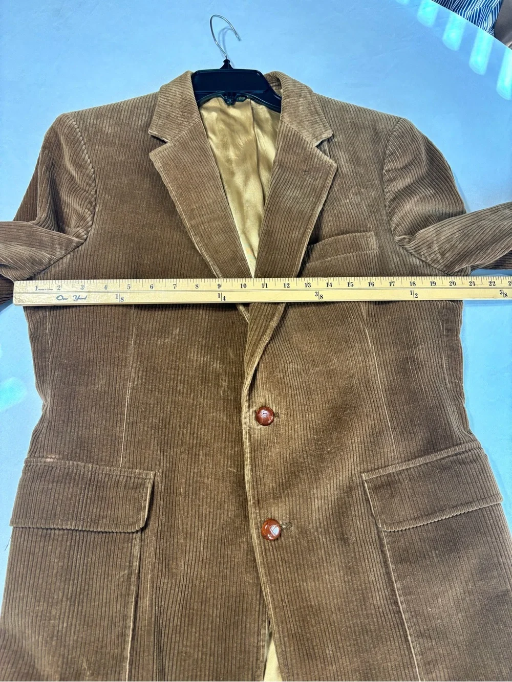 Vintage 90s Corduroy Blazer - Brown Oversized Sport Coat - Boyfriend Blazer - 40